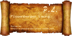 Pissenberger Laura névjegykártya